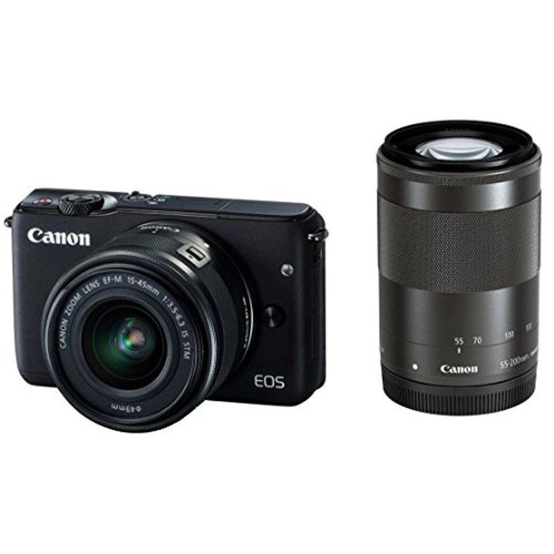 【在庫あり】 Canon ミラーレス一眼カメラ EOS M10 ダブルズームキット(ブラック) EF-M15-45mm F3.5-6.3 IS STM E その他キッチン家電 【在庫あり】 Canon ミラーレス一眼カメラ EOS M10 ダブルズームキット(ブラック) EF-M15-45mm F3.5-6.3 IS STM E その他キッチン家電