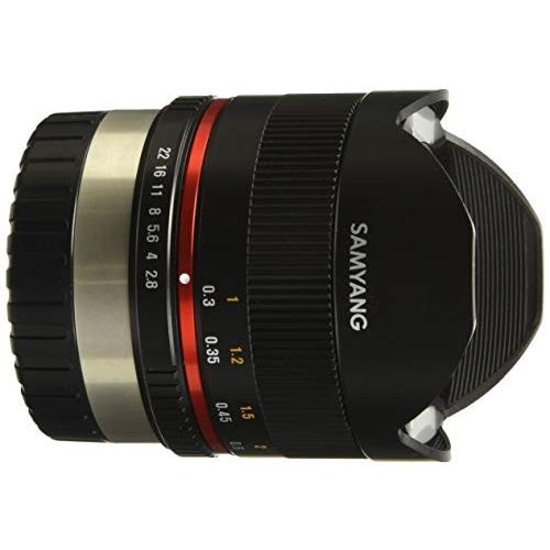 高い品質 SAMYANG 単焦点魚眼レンズ 8mm F2.8 II ブラック フジ