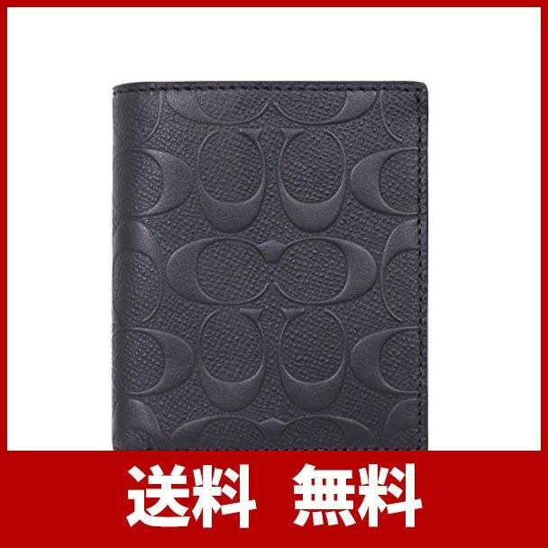 コーチ Coach 財布 二つ折り財布 F ブラック Blk シグネチャー レザー 長財布 メンズ アウトレット品 並行輸入品 Supersport Tn