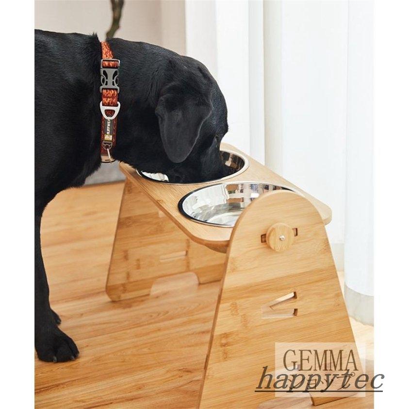 1年保証 犬用食器 中型犬 大型犬 フードボール 1個 2個 ボウル 餌皿 エサ皿 木製棚 スタンド 食べやすい １５ 傾斜 ペット用品 フードスタンド 可愛い Aynaelda Com