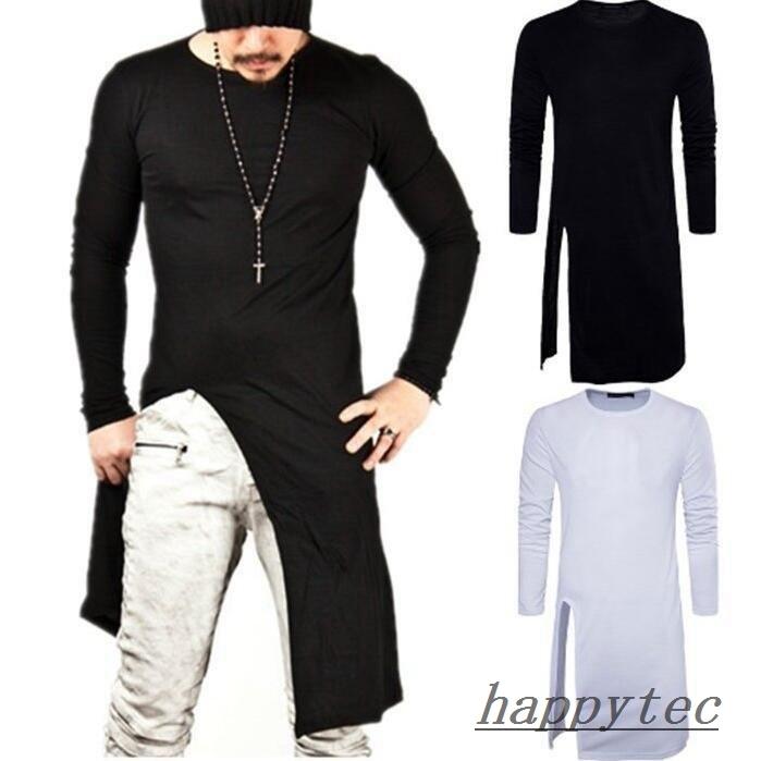 メンズtシャツ ロング丈 長袖 春服 秋服 ゆったり B系 ゴシック V系 カットソー メッシュ モード系 袖が長い バンド ダンス ストリート系 春服 秋服 Hap ハッピーテック 通販 Yahoo ショッピング