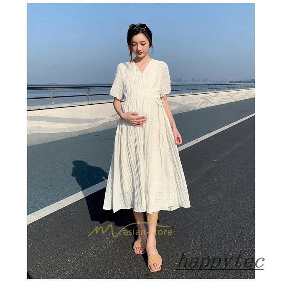 マタニティ 服 ワンピース 産前産後 ルームウェア 半袖 春 夏 安い オシャレ 妊婦服 妊婦用 マタニティウェア 代30代40代 カジュアル お出かけ 無地 上品 １着でも送料無料