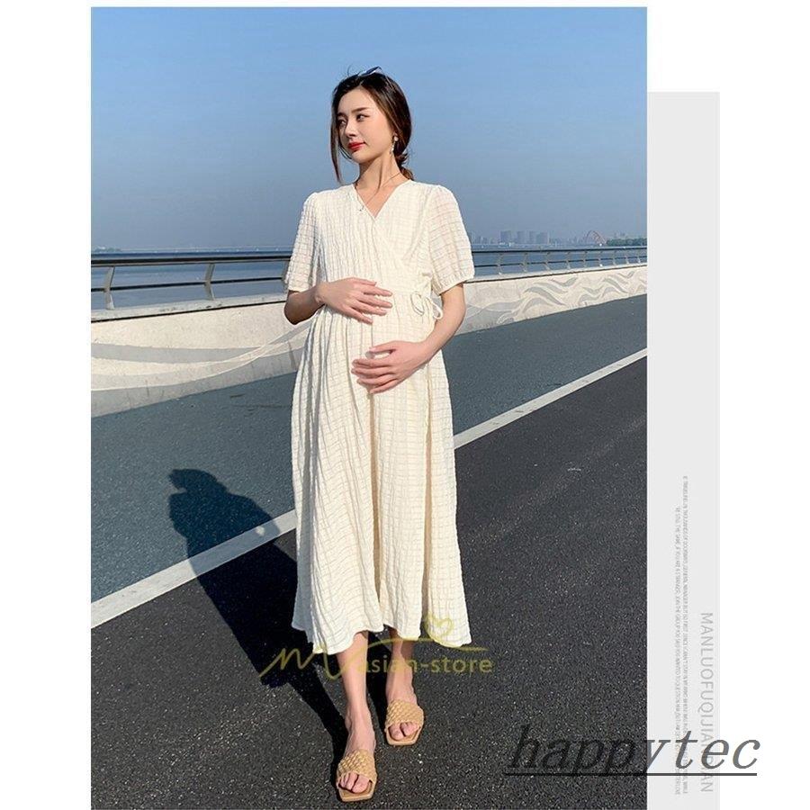 マタニティ 服 ワンピース 産前産後 ルームウェア 半袖 春 夏 安い オシャレ 妊婦服 妊婦用 マタニティウェア 代30代40代 カジュアル お出かけ 無地 上品 １着でも送料無料