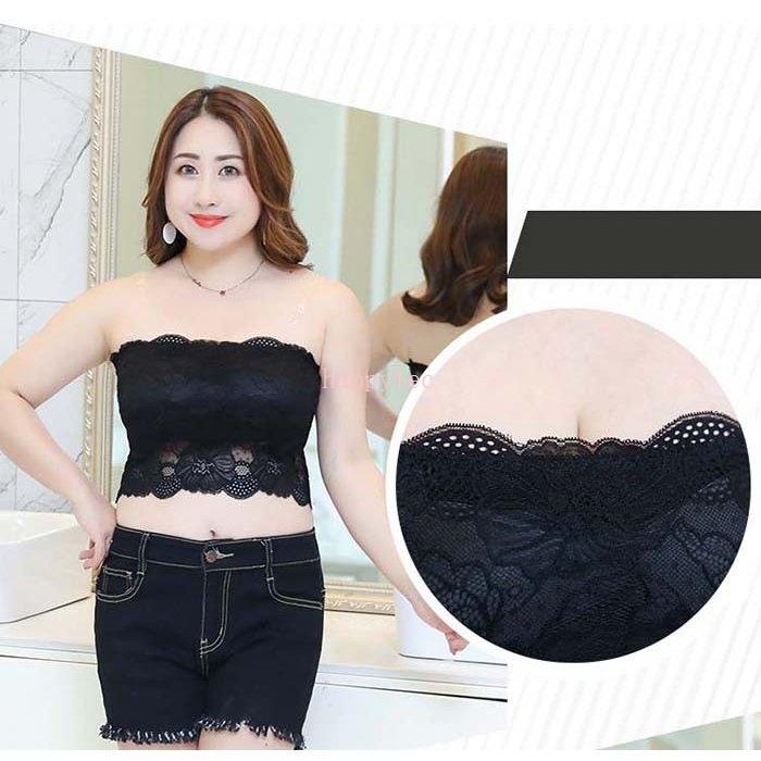 レースチューブトップ カップ付き チューブトップ 大きいサイズ レディース レース 楽ちん インナー 下着 ショート丈 Hapa ハッピーテック 通販 Yahoo ショッピング