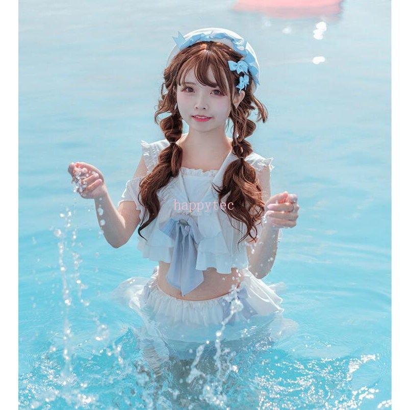 送料無料 新品 新作セーラ服水着かわいいゆめ萌コスプレ 原宿風 水着 学生 ガール パンツ付き ２点セット Certificacionesjava Com