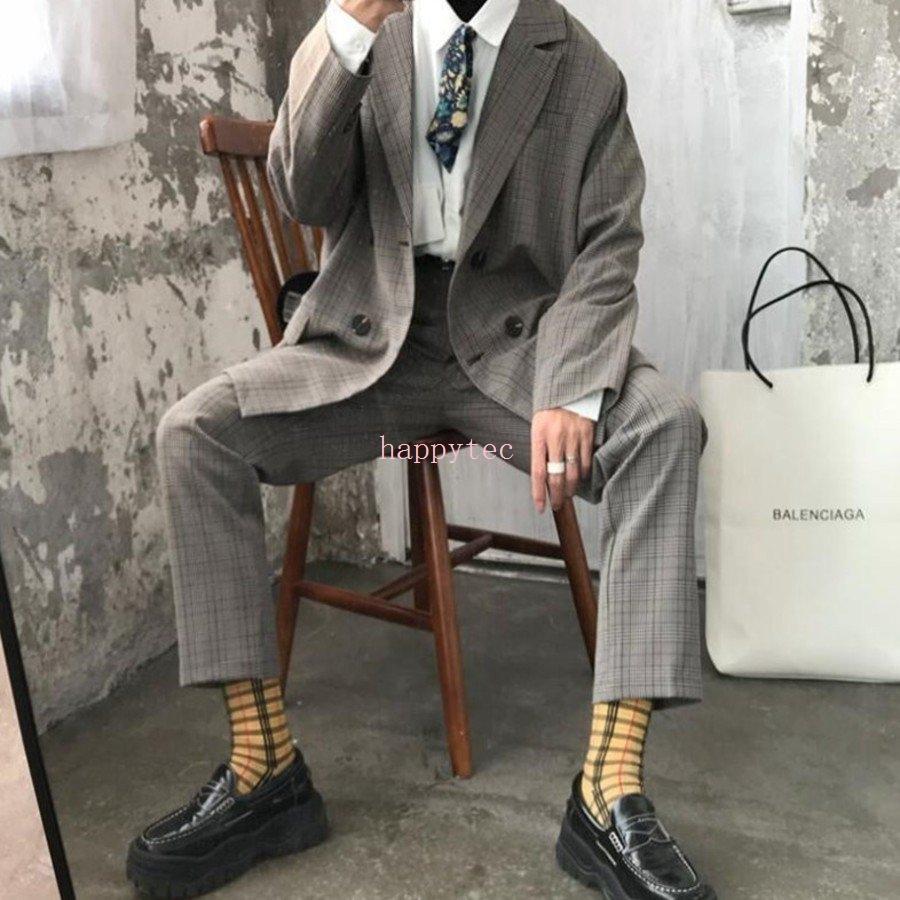 セットアップ メンズ テーラードジャケット チェック スーツ 韓国 高校生 10代 代 おしゃれ スタイルシック Hap ハッピーテック 通販 Yahoo ショッピング