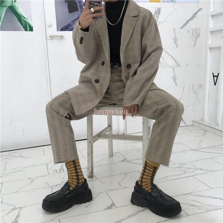 セットアップ メンズ テーラードジャケット チェック スーツ 韓国 高校生 10代 代 おしゃれ スタイルシック Hap ハッピーテック 通販 Yahoo ショッピング