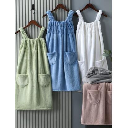 待望 着るバスタオル ワンピース 湯上りタオル バスタオル ルームウエア パジャマ ローブ レディース 部屋着 タオル 超吸水 便利 お風呂上がり Aynaelda Com