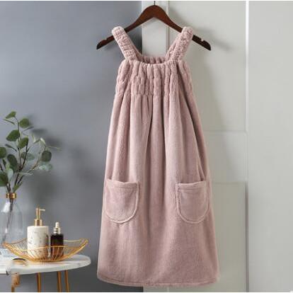 待望 着るバスタオル ワンピース 湯上りタオル バスタオル ルームウエア パジャマ ローブ レディース 部屋着 タオル 超吸水 便利 お風呂上がり Aynaelda Com