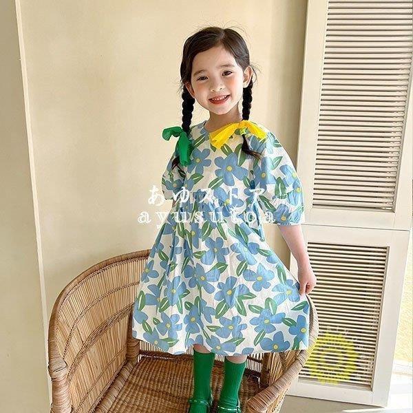 最新の激安 子供服 ワンピース キッズ 夏 女の子 半袖ワンピース 花柄ワンピース 韓国子供服 ベビー服 子供ドレス 結婚式 お姫様 誕生日 七五三 おしゃれ 可愛い 新品 90cm Democracia Tv