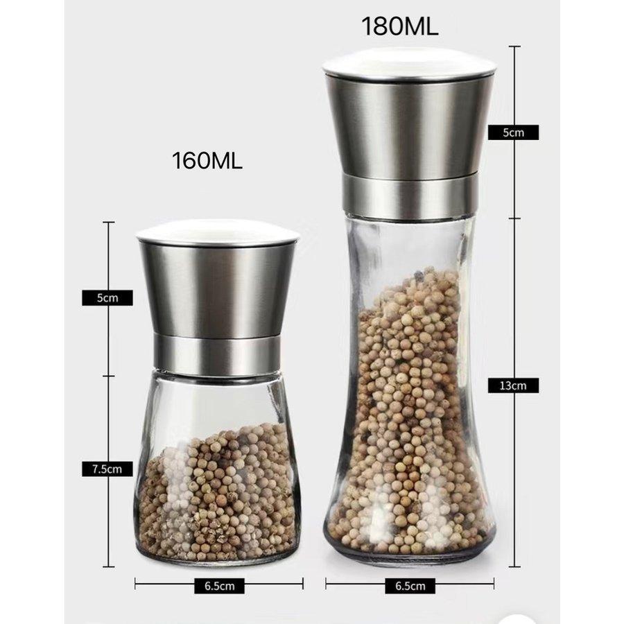 国内即発送 塩 胡椒 ミル 2個 手動 ペッパーミル手挽き ステンレス鋼 粗さ調整可能 調味料用 Discoversvg Com