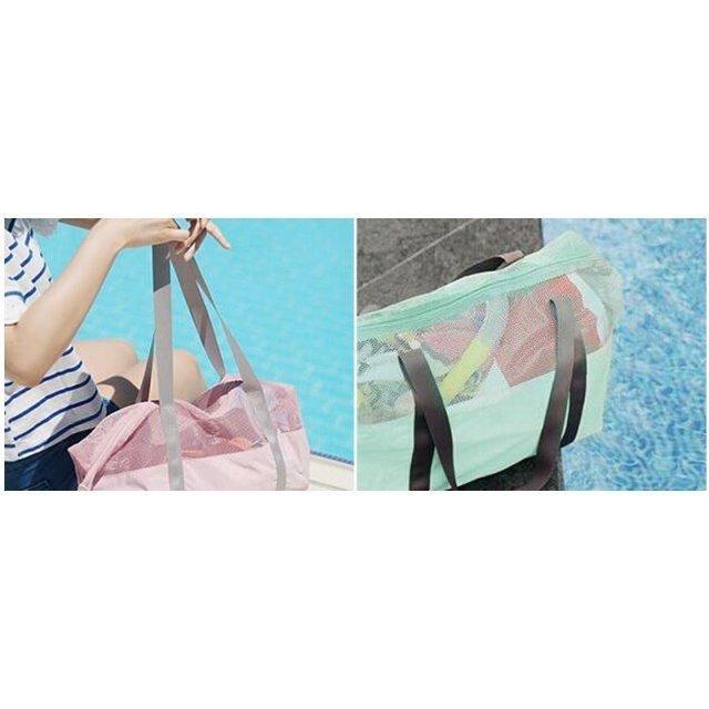 プールバッグ ビーチバッグ ハンドバッグ水着収納 メッシュバッグ 2way アウトドア 超歓迎された クラッチバッグ 海 プールバッグ ビーチバッグ ハンドバッグ水着収納 メッシュバッグ 2way アウトドア 超歓迎された クラッチバッグ 海