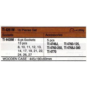 コーケン(Ko-ken) TI4261M チタンソケットセット 代引発送不可 コーケン(Ko-ken) TI4261M チタンソケットセット 代引発送不可
