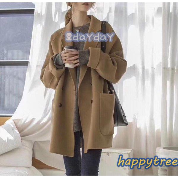 55 Off 冬コート レディース ピーコート ミディアム丈 ダッフルコート 無地 ｐコート 防寒 カジュアル 通勤 二次会 結婚式 2色