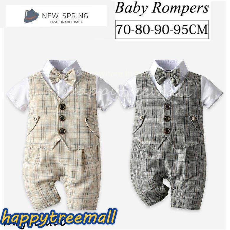 ベビー服 半袖 男の子 ベビー フォーマルスーツ 子供服 ロンパース カバーオール 蝶ネクタイ 赤ちゃん キッズ 夏 おしゃれ 出産祝い お宮参り お食い初め 結婚式 Happy Tree Mall 通販 Yahoo ショッピング