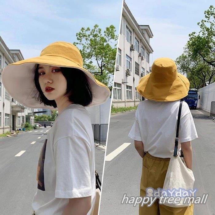 日除け帽子 Uvカット レディース つば広帽子 女性 折りたたみ 両面用帽子 ハット 日焼け防止 紫外線対策 日除け 遮光 お洒落 小顔効果 Ht Happy Tree Mall 通販 Yahoo ショッピング