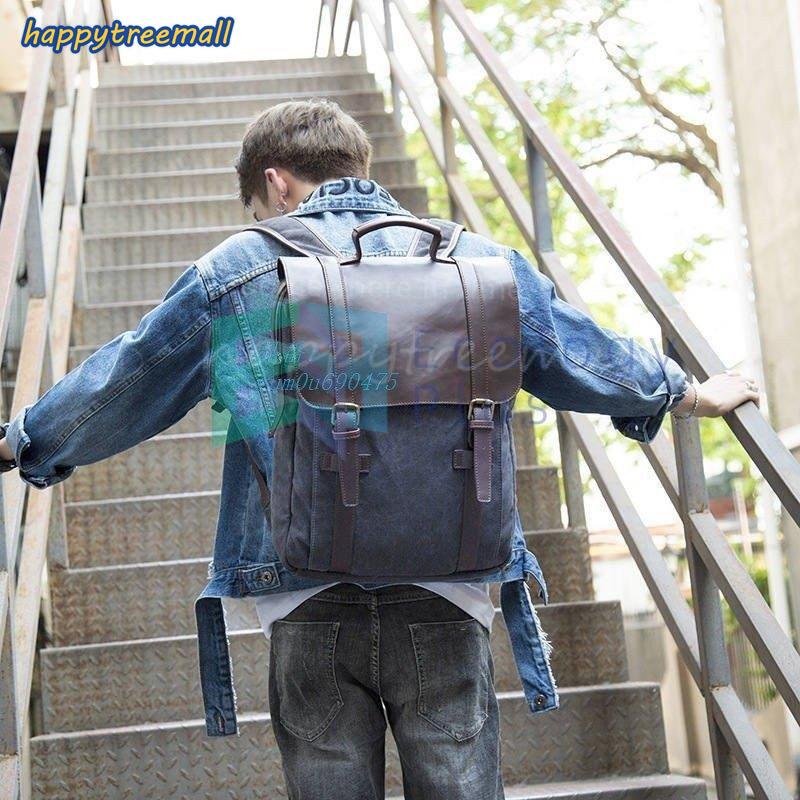 通学 通勤 カバン リュック 帆布 ズック リュックサック バッグ 男性 カジュアル 40代 Pc収納 代 旅行 メンズ かばん 鞄 アウトドア 大容量 30代 おしゃれ Htmb97 Happy Tree Mall 通販 Yahoo ショッピング