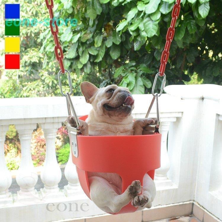ペット用品 可愛い 雑貨 ペット用遊具 ブルーカジュアル ブランコ 犬用品 庭 遊び チェーン レッド 黄色 シンプル グリーン ブルーカジュアル Tree Happy Htm 可愛い Mall 人気特販