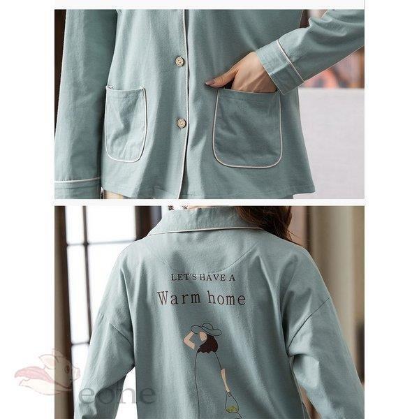 パジャマ レディース 春夏秋冬 人気 人気海外一番 長袖 ルームウェア 長ズボン 寝巻き 2点セット 綿