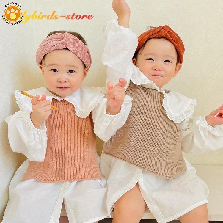 新生児 帽子 赤ちゃん 出産準備 ベビーファッション 男の子 リブ Baby ナチュラル 女の子 韓国 ベビー服 レース付きボンネット 春秋