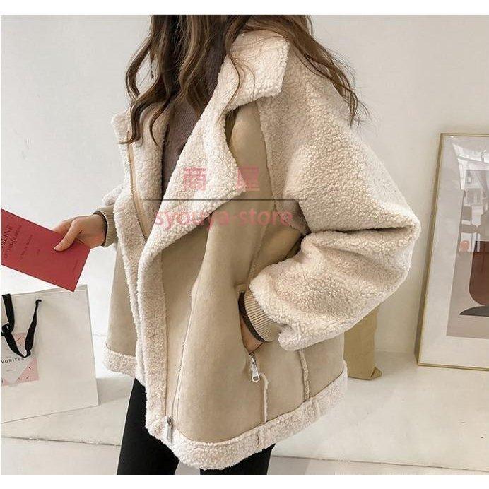 コート ムートンコート レディース ジャケット 40代コート 体型カバー カジュアル おしゃれ ホワイト 秋服 秋冬 韓国風 アウター 30代 40代 50 代 60代 Htm864e135 Happy Tree Mall 通販 Yahoo ショッピング