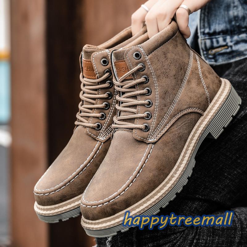 公式 スノーブーツ 復古 カジュアル ブーツ 男性用 アウトドア 冬靴 防寒 防水 厚底 ハイカットブーツ ショートブーツ 冬用 雪靴 メンズ ワークブーツ カラー グレー Www We Job Com