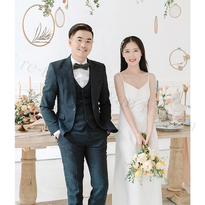 ウエディングドレス 白 二次会 結婚式ドレス 有名人芸能人 エンパイア 花嫁 ビーチフォト 披露宴シンプル パーティードレス 前撮り後撮り フォトウエディング ブライダル