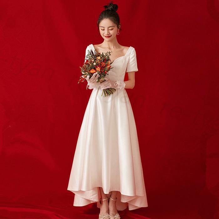 ウェディングドレス フォトウェディング 二次会 花嫁 白 ワンピース 結婚式 パーティードレス30代 40代 お呼ばれ 代 海外挙式 ビーチフォトブライダル 撮影 Z5dress369 Happy Tree Mall 通販 Yahoo ショッピング