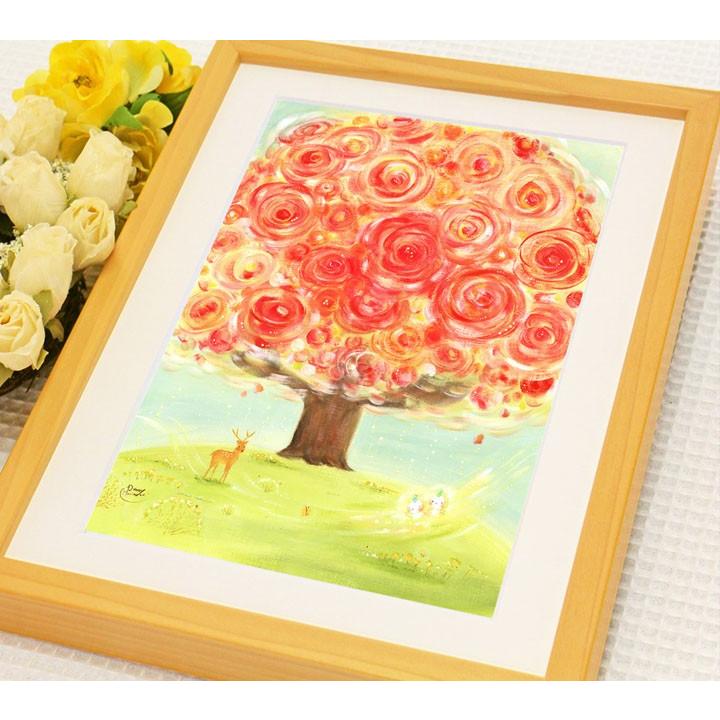 専用ページご購入できません開運絵画　☆生命樹☆成長☆ 退職祝い 女性 送別会 絵 幸せアート[いのちの樹/Sサイズ) 名前入れ
