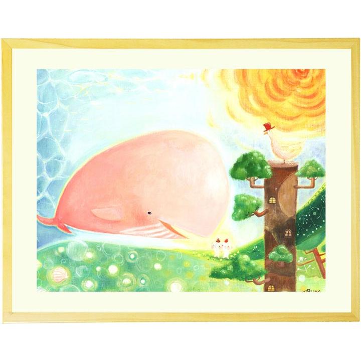 インテリア 壁掛け 絵画 大地の妖精と旅するクジラ 額入り Sサイズ インテリアアート 部屋に飾る絵 壁飾り 北欧 小物 置物 壁掛け 棚 海 クジラ 癒し Dn05 Gaku Small 絵画通販 笑顔 癒し Happy Vision 通販 Yahoo ショッピング