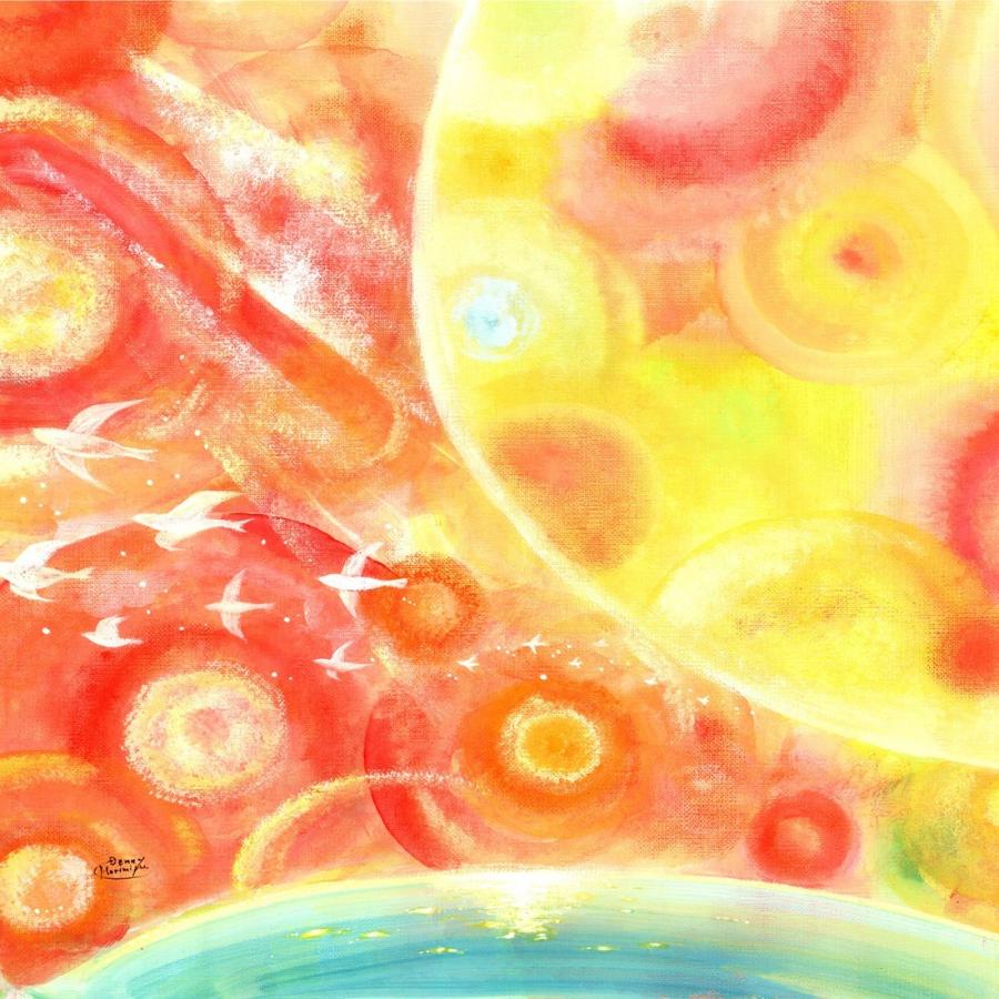 優しい絵画 インテリア 縁 えん 全ての出逢いに感謝 額入り Llサイズ オシャレ リビング 店舗に飾る絵 事務所 明るい絵 抽象画 鳥 人気 Dn08 Gaku Large2 絵画通販 笑顔 癒し Happy Vision 通販 Yahoo ショッピング