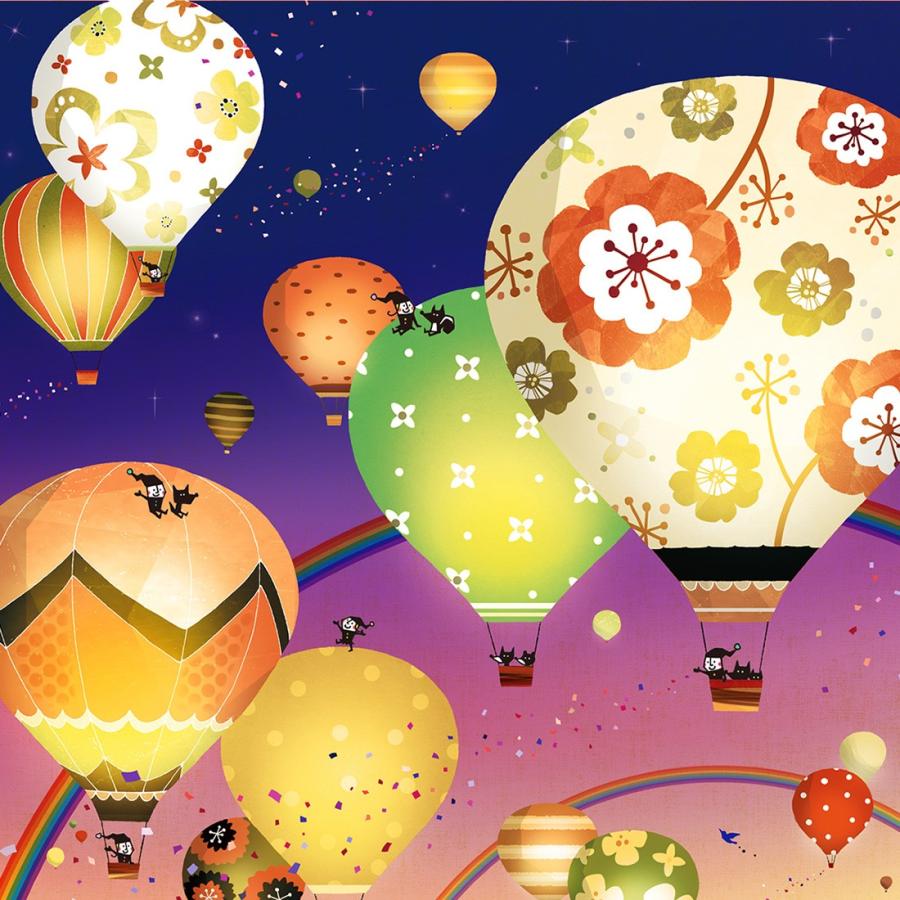 絵画 インテリア 夜景 (どこまでも どこまでも/ナイト/Mサイズ) 額入り