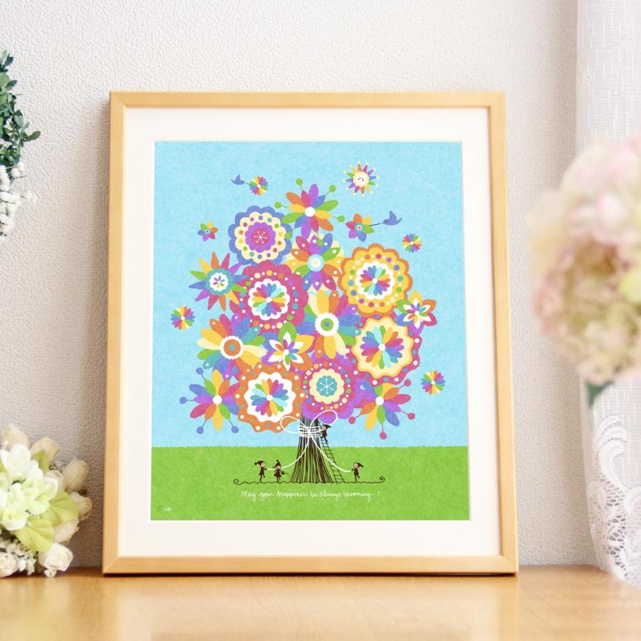 絵画 インテリア 花の絵 (幸せの花束 虹色/Mプラス) 玄関に飾る 絵画 インテリア 花の絵 (幸せの花束 虹色/Mプラス) 玄関に飾る