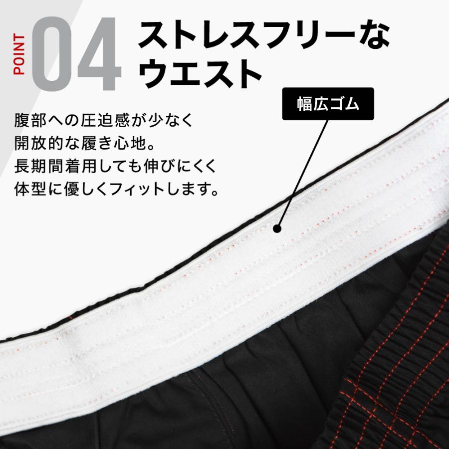 立体設計 トランクス メンズ ブラック 4枚 セット 綿 100% シンプル