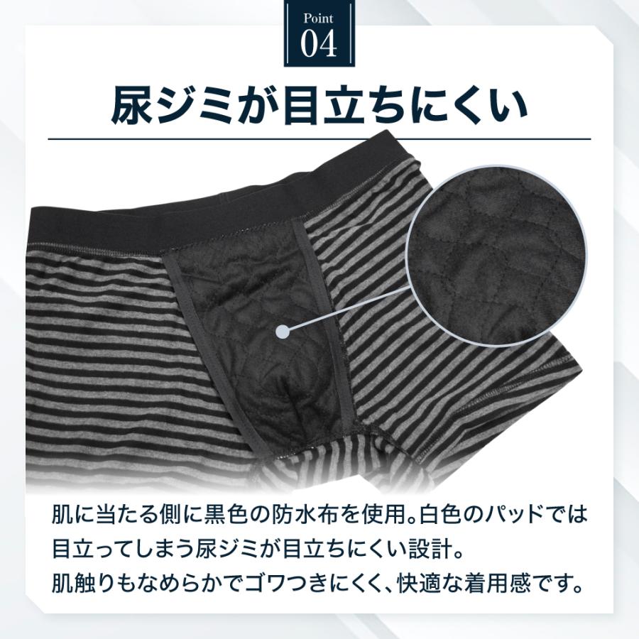 3L 4L 5L 日本製防水布使用 メンズ ちょい漏れ対応 ボクサーパンツ 軽 