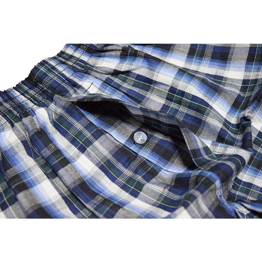 トランクス メンズ パンツ 2枚 セット 先染め 綿100% 送料無料 下着