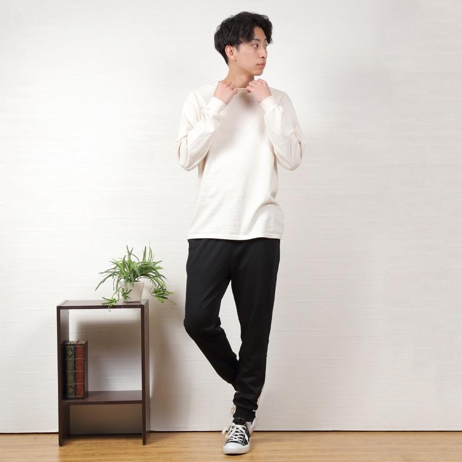 ジョガーパンツ メンズ スウェット パンツ サイドライン 無地 M L LL ボトムス ジャージ|happywear|04