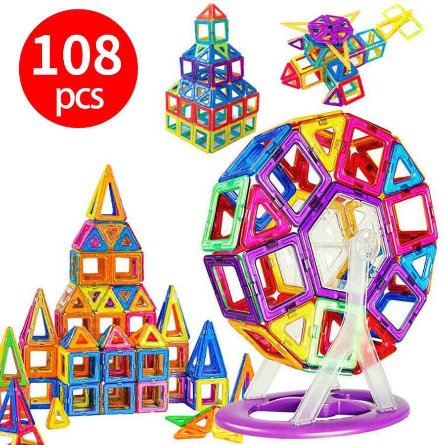 スーパーセール 正規品 Augymer 磁石ブロック 磁石おもちゃ 108pcs マグネットおもちゃ 知育玩具 磁石 おもちゃ Materialworldblog Com