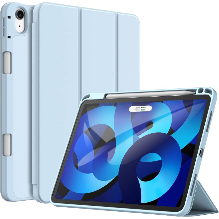 iPad Air (M4) Wifi 256GB 11インチ ブルー ケース付 JETech iPad Air 11 インチ M4/M3/M2 (2026/2025/2024), Air5/4 2022
