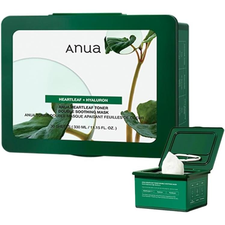 ANUA (アヌア)ドクダミトナーダブルスージングマスクパック30枚入り