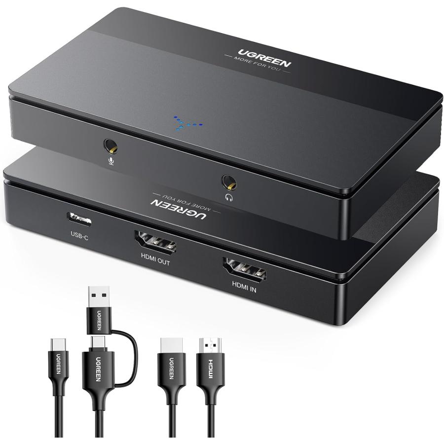 UGREEN 4K HDMI キャプチャーボード パススルー機能 4K@60Hz /1080P