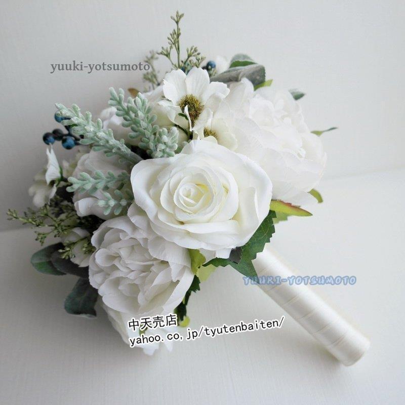 新しいコレクション ウエディングブーケ 結婚式 母の日 プレゼント 造花 花束 ウェディング用 アレンジメント 花嫁 ブーケ 手作り ブライダルブーケ リストブーケ フラワーギフト Thisissesame Com