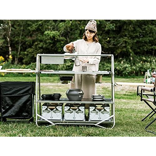 《送料込》 スノーピーク(snow peak) ステンレスキッチンテーブル LV-310 【N3443428384】(17450円)