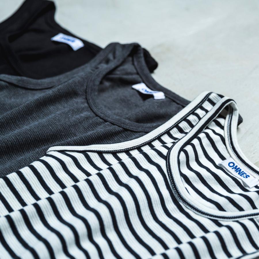 Omnes ストレッチジャガード タンクトップ 全12色 オムネス Tシャツ レディース カットソー 無地 ボーダー S M サイズ Haptic Paypayモール店 通販 Paypayモール