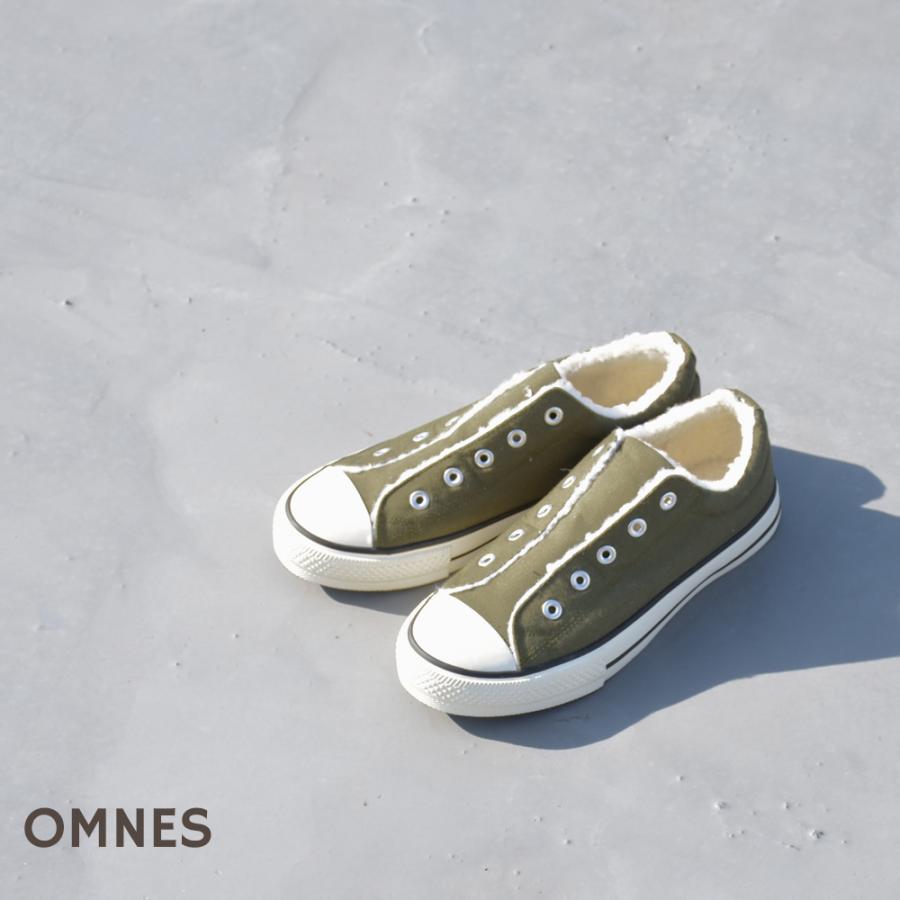 レディース スリッポン スニーカー ボアスリッポン Omnes ボア付キャンバススリッポン ボアスニーカー 防寒 靴 シューズ 1519 0032 Haptic ヤフー店 通販 Yahoo ショッピング