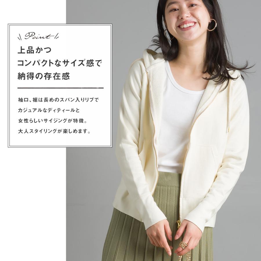 レディース パーカー スウェット Omnes 裏起毛スウェットダブルジップパーカー カジュアル フーディー 防寒 ジップアップ Haptic 通販 Paypayモール