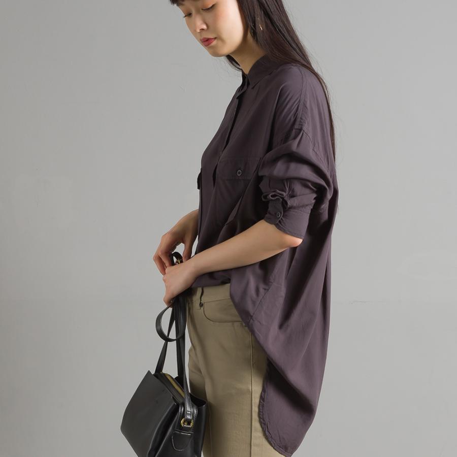 Omnes レーヨンとろみビッグシャツ レディース とろみシャツ カジュアル フリーサイズ 長袖 きれいめ 15 4025 Haptic ヤフー店 通販 Yahoo ショッピング