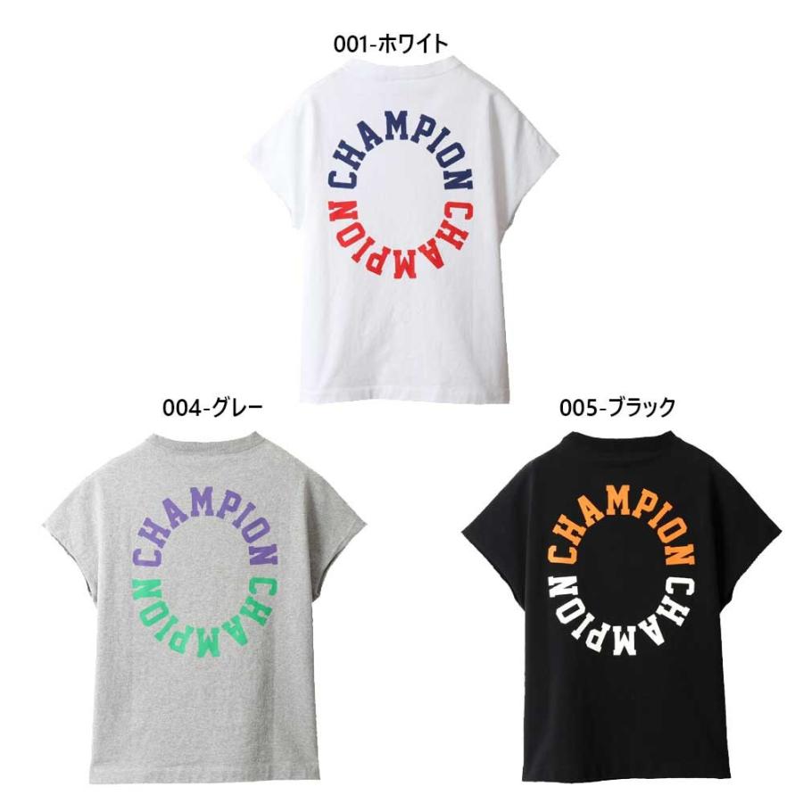 Champion ウィメンズ スリーブレスTシャツ 20SS 春夏新作 チャンピオン CW-R310 レディース 半袖 カジュアル ロゴプリント Mサイズ Lサイズ｜haptic｜07