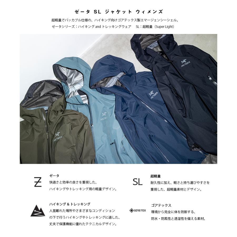 Arc'teryx アークテリクス ZETA SL JACKET WOMEN'S ゼータ SL ジャケット ウィメンズ 21780 ハイキング  トレッキングウェア アウトドア