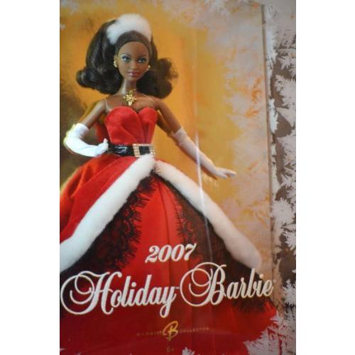 【気質アップ】 バービー 2007 ホリデーバービー アフリカンアメリカン ピンクラベル その他人形
